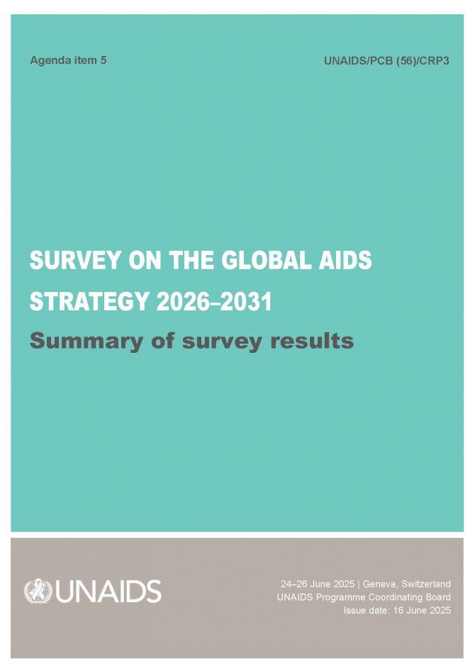 Agenda item 5: CRP3: Survey on the Global AIDS Strategy 2026-2031